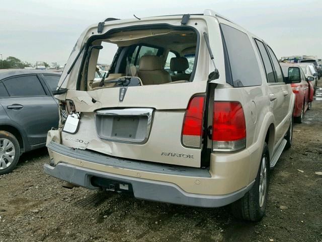 5LMEU68H65ZJ16645 - 2005 LINCOLN AVIATOR 金色 照片 4