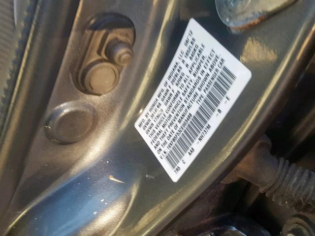 19XFB5F53CE003488 - 2012 HONDA CIVIC NATU GRAY photo 10