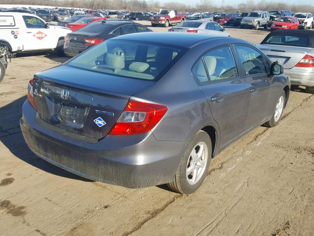 19XFB5F53CE003488 - 2012 HONDA CIVIC NATU GRAY photo 4