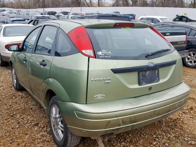 1FAHP37N97W345591 - 2007 FORD FOCUS ZX5 GREEN photo 3