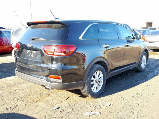 5XYPGDA56KG476486 - 2019 KIA SORENTO LX BLACK photo 4