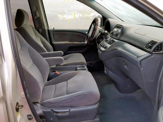 5FNRL38235B036716 - 2005 HONDA ODYSSEY LX SILVER photo 5