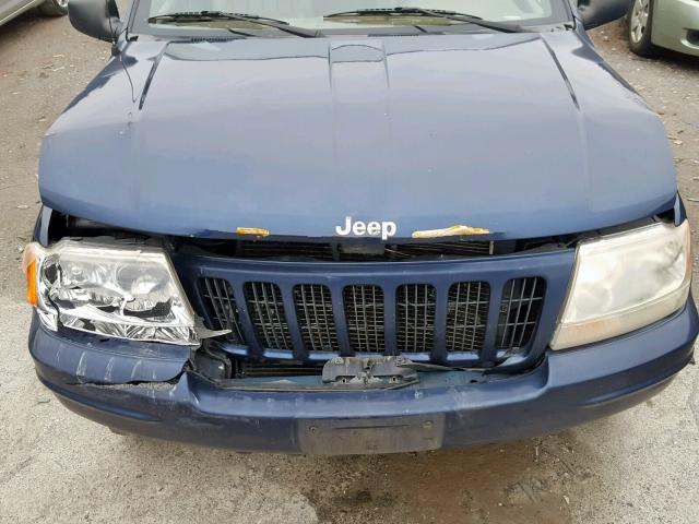 1J4G258S8YC371343 - 2000 JEEP GRAND CHER BLUE photo 7