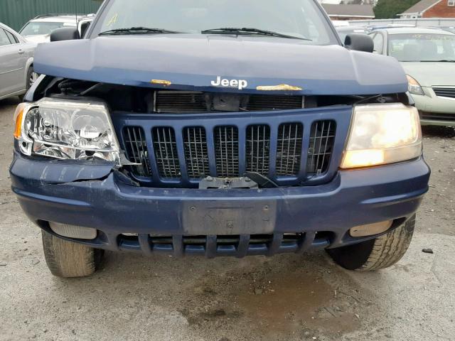 1J4G258S8YC371343 - 2000 JEEP GRAND CHER BLUE photo 9