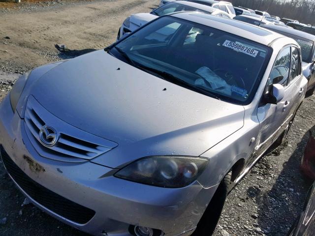 JM1BK343361449829 - 2006 MAZDA 3 HATCHBAC GRAY photo 2