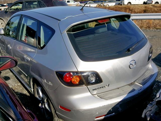 JM1BK343361449829 - 2006 MAZDA 3 HATCHBAC GRAY photo 3