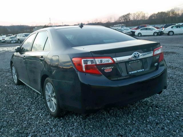 4T1BD1FK5DU065867 - 2013 TOYOTA CAMRY HYBR BLUE photo 3