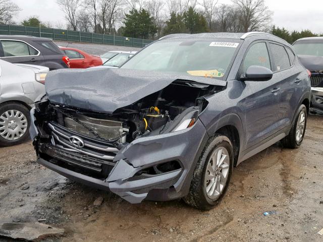 KM8J3CA49HU314373 - 2017 HYUNDAI TUCSON LIM GRAY photo 2