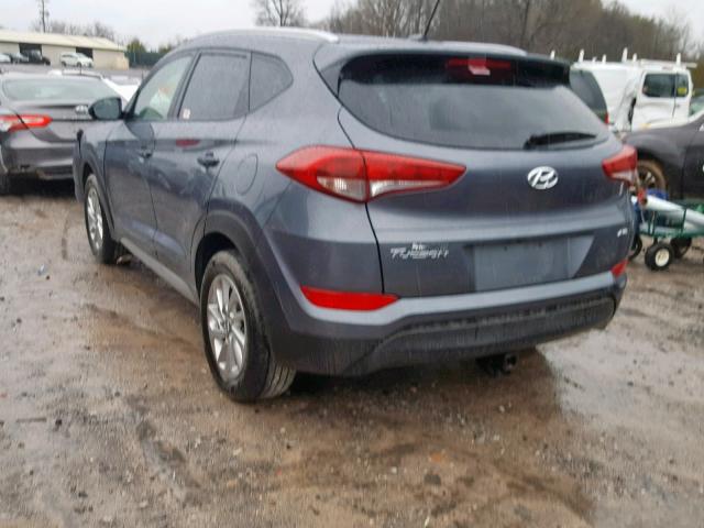 KM8J3CA49HU314373 - 2017 HYUNDAI TUCSON LIM GRAY photo 3