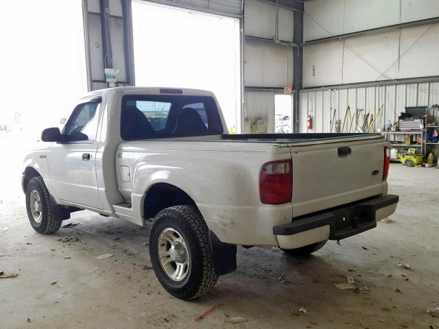 1FTYR10U61PA35619 - 2001 FORD RANGER WHITE photo 3