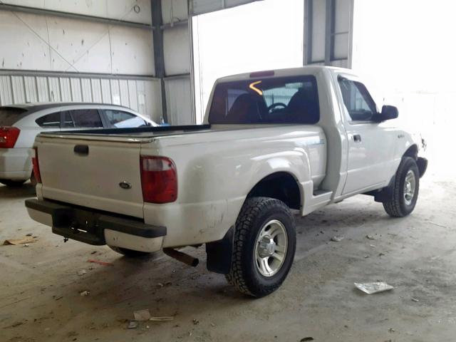 1FTYR10U61PA35619 - 2001 FORD RANGER WHITE photo 4