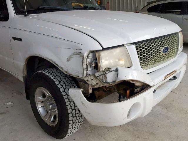 1FTYR10U61PA35619 - 2001 FORD RANGER WHITE photo 9