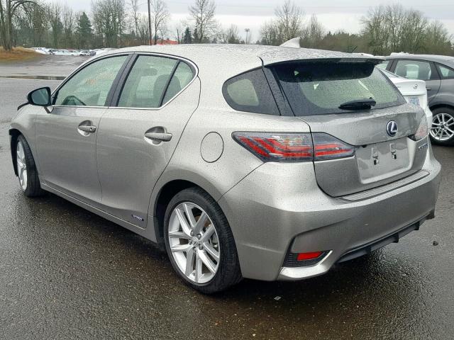 JTHKD5BH8H2285428 - 2017 LEXUS CT 200 H GRAY photo 3