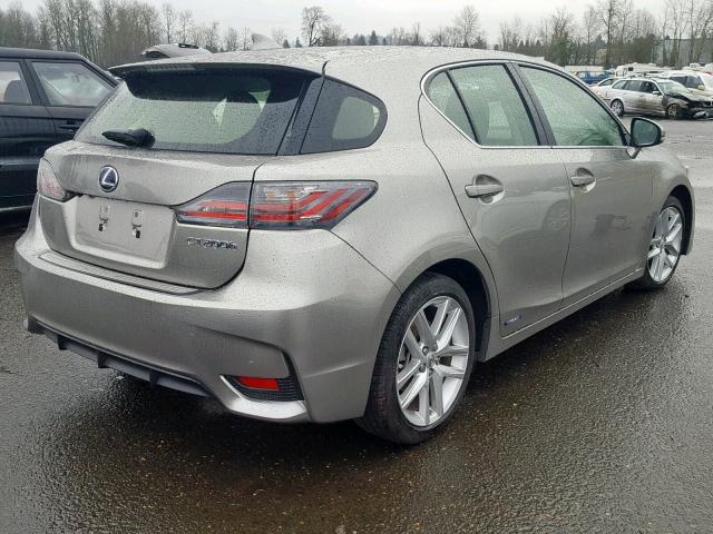 JTHKD5BH8H2285428 - 2017 LEXUS CT 200 H GRAY photo 4