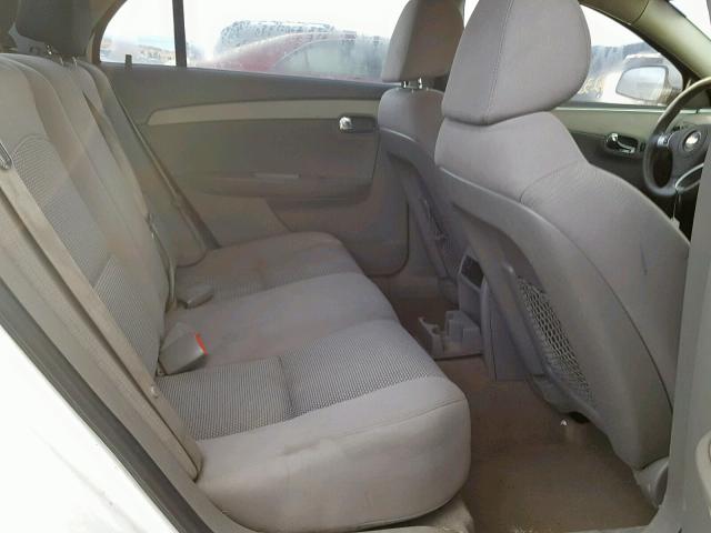 1G1ZC5E04AF183592 - 2010 CHEVROLET MALIBU 1LT WHITE photo 6