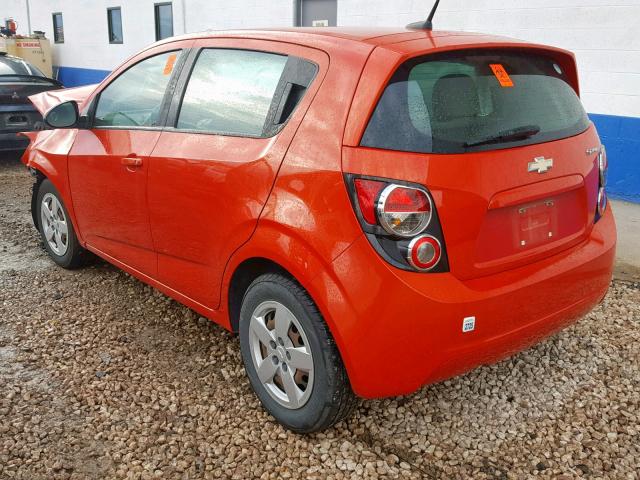 1G1JA6SH0D4220561 - 2013 CHEVROLET SONIC LS 橙色 照片 3