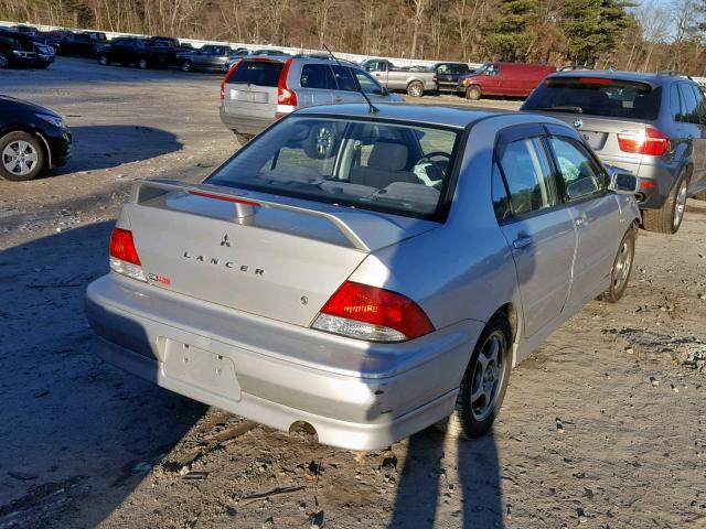 JA3AJ86E63U005671 - 2003 MITSUBISHI LANCER OZ SILVER photo 4