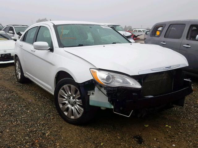 1C3CCBAB3EN212700 - 2014 CHRYSLER 200 LX WHITE photo 1