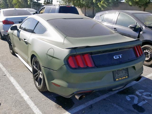 1FA6P8CF3G5237606 - 2016 FORD MUSTANG GT GREEN photo 3