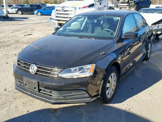 3VW2K7AJ5FM312028 - 2015 VOLKSWAGEN JETTA BASE Սև լուսանկար 2