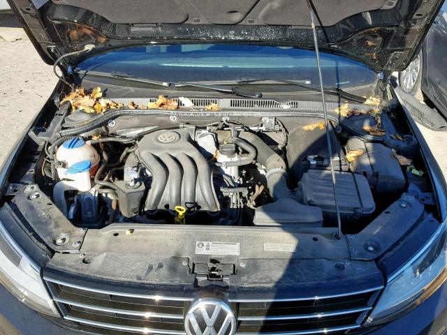 3VW2K7AJ5FM312028 - 2015 VOLKSWAGEN JETTA BASE Սև լուսանկար 7