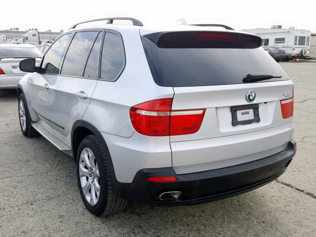 5UXFE83549L170633 - 2009 BMW X5 XDRIVE4 SILVER photo 3
