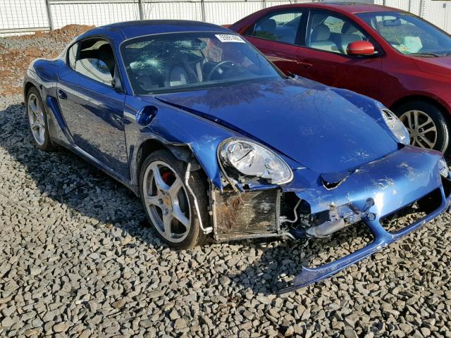 WP0AB29817U780080 - 2007 PORSCHE CAYMAN S BLUE photo 1