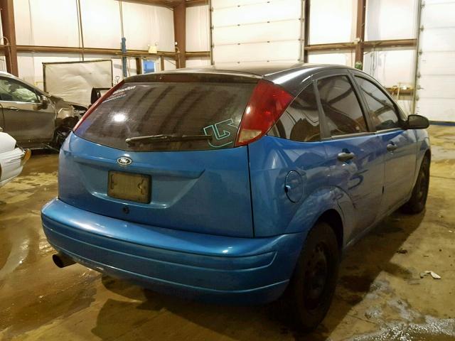 1FAFP37N47W110765 - 2007 FORD FOCUS ZX5 BLUE photo 4