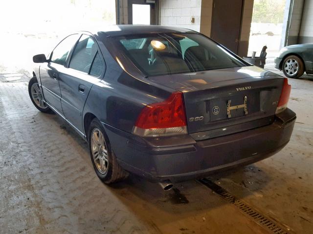 YV1RS592662552578 - 2006 VOLVO S60 2.5T GRAY photo 3