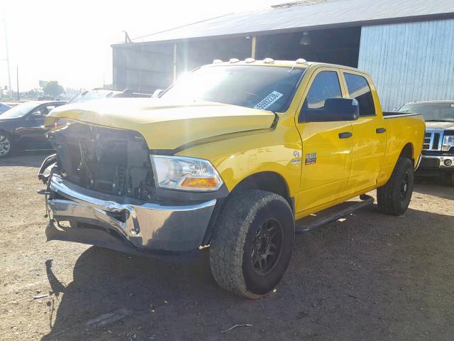 3C6TD5CT3CG115901 - 2012 DODGE RAM 2500 S YELLOW photo 2