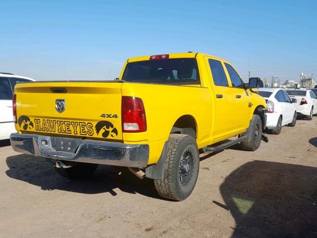 3C6TD5CT3CG115901 - 2012 DODGE RAM 2500 S YELLOW photo 4