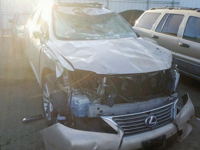 2T2BC1BA6FC005886 - 2015 LEXUS RX 450H BEIGE photo 9