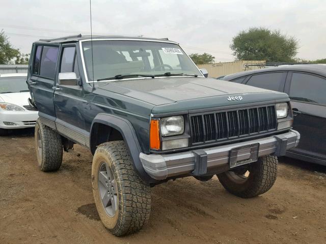 1J4FJ58S9NL253912 - 1992 JEEP CHEROKEE L GREEN photo 1