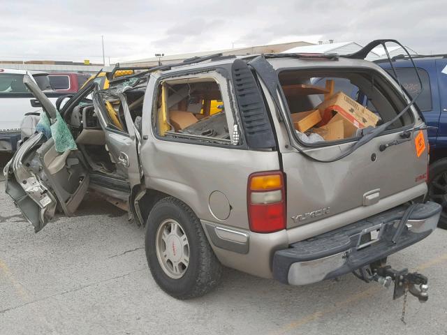 1GKEK13T51J148690 - 2001 GMC YUKON TAN photo 3