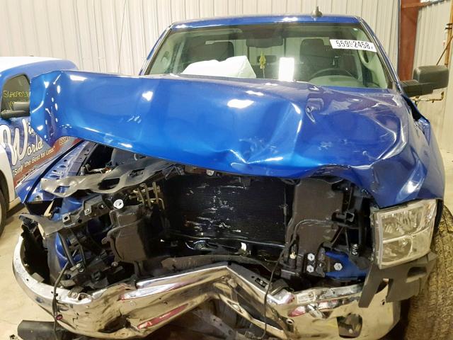 3C6RR7LT8HG769890 - 2017 RAM 1500 SLT BLUE photo 7