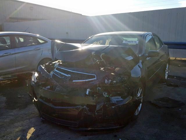 1G11C5SA3DU118775 - 2013 CHEVROLET MALIBU 1LT BLACK photo 2