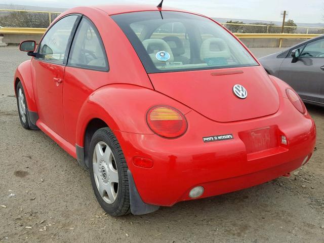 3VWBB61C0WM007080 - 1998 VOLKSWAGEN NEW BEETLE Qırmızı foto 3