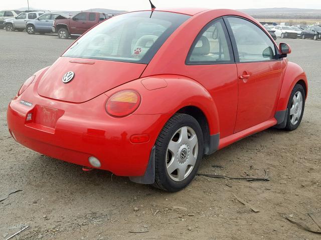 3VWBB61C0WM007080 - 1998 VOLKSWAGEN NEW BEETLE Qırmızı foto 4