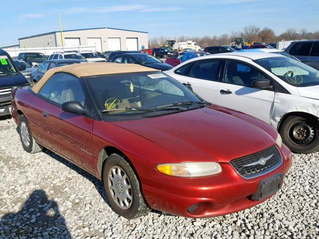 3C3EL45H6YT278911 - 2000 CHRYSLER SEBRING JX RED photo 1