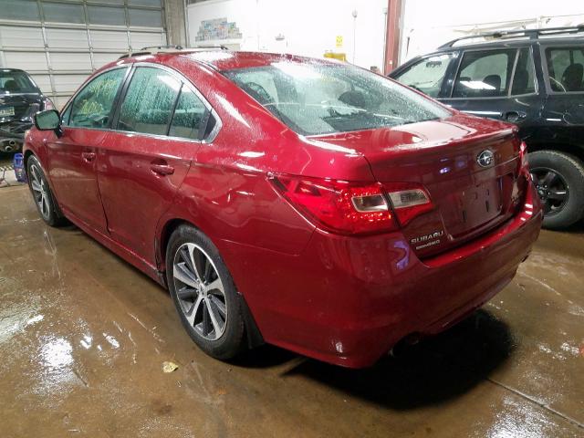 4S3BNEN60F3065667 - 2015 SUBARU LEGACY 3.6 MAROON photo 3