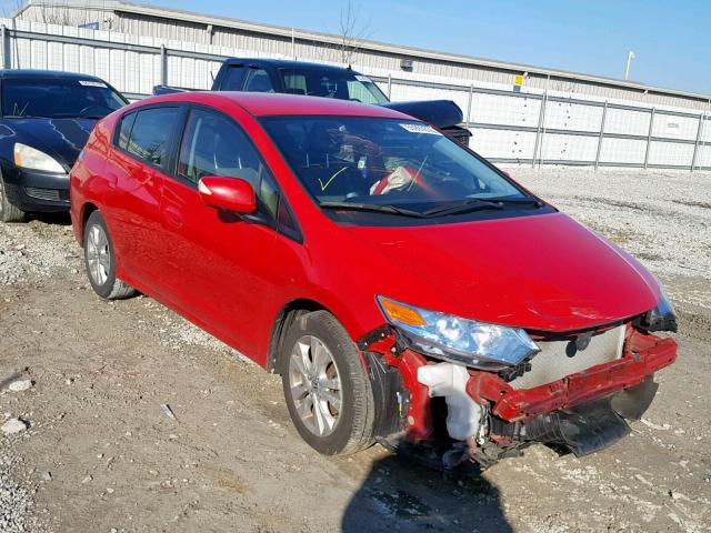 JHMZE2H73ES001515 - 2014 HONDA INSIGHT EX RED photo 1