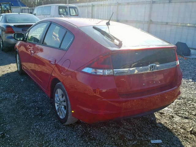 JHMZE2H73ES001515 - 2014 HONDA INSIGHT EX RED photo 3