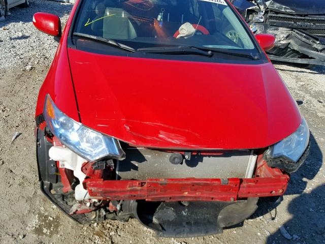 JHMZE2H73ES001515 - 2014 HONDA INSIGHT EX RED photo 9