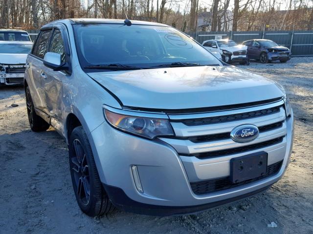 2FMDK4JC0EBA66206 - 2014 FORD EDGE SEL SILVER photo 1