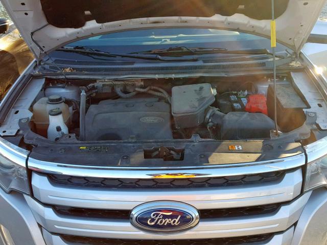 2FMDK4JC0EBA66206 - 2014 FORD EDGE SEL SILVER photo 7