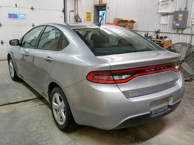 1C3CDFFA2GD814033 - 2016 DODGE DART SXT S SILVER photo 3