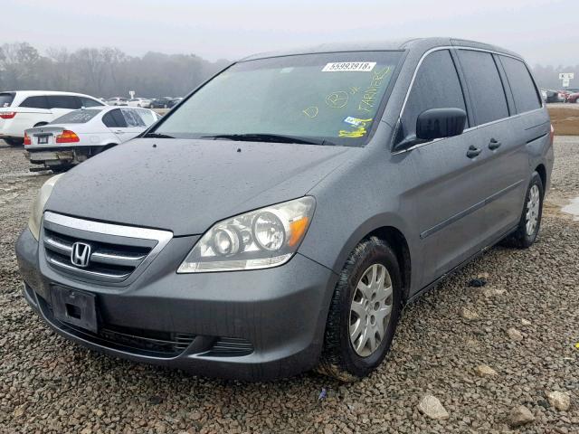 5FNRL38247B066567 - 2007 HONDA ODYSSEY LX TEAL photo 2