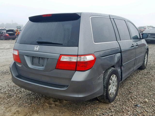 5FNRL38247B066567 - 2007 HONDA ODYSSEY LX TEAL photo 4