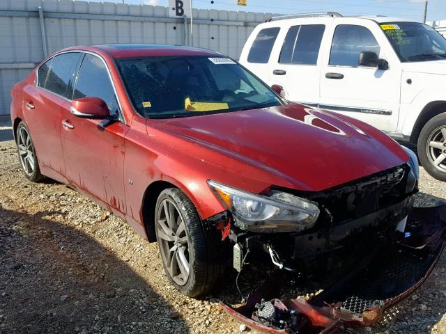 JN1BV7AP1FM333679 - 2015 INFINITI Q50 BASE RED photo 1