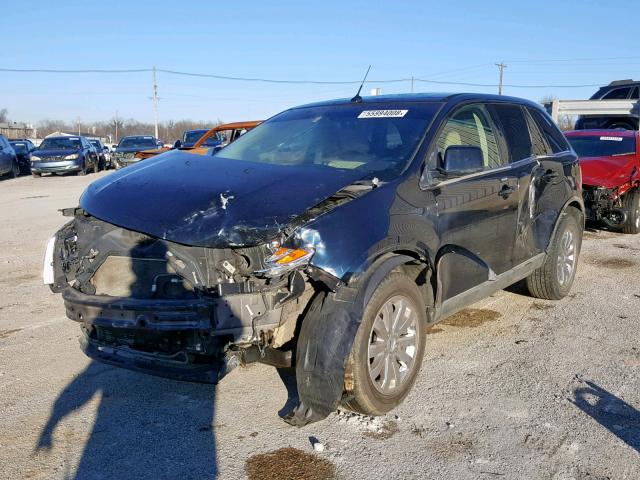 2FMDK49CX8BA22173 - 2008 FORD EDGE LIMIT BLUE photo 2